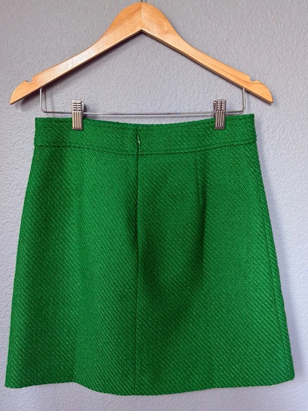 J. Crew Bright Green A-Line Skirt